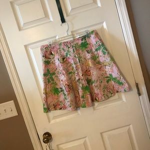 Cute pink tiki hut skirt